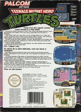 Teenage Mutant Ninja Turtles (USA) (Virtual Console) box cover back